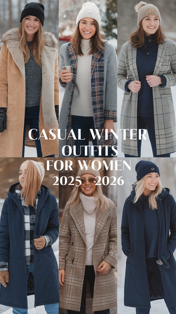 Casual Winter Outfits for Women 2025 – 2026: Stylish Everyday Fashion Trends