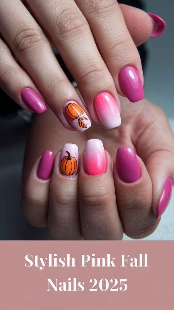 Stylish Pink Fall Nails 2025 Ideas: Soft, Short, Almond and Square Designs to Try This Autumn