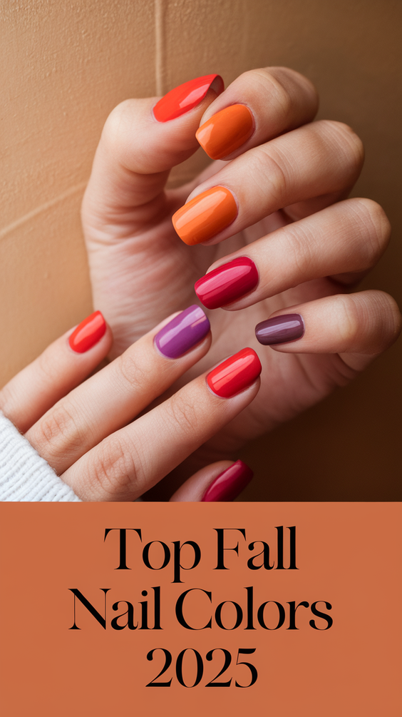 Top 2025 Fall Nail Colors: Rich Leaf Art, Glitter Trends, and OPI’s Most Popular Seasonal Shades
