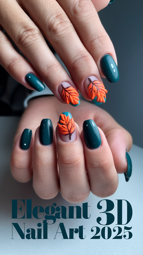 Fall 3D Nail Art Ideas 2025: Sculpted Florals, Pumpkins, and Pearls to Elevate Your Autumn Look