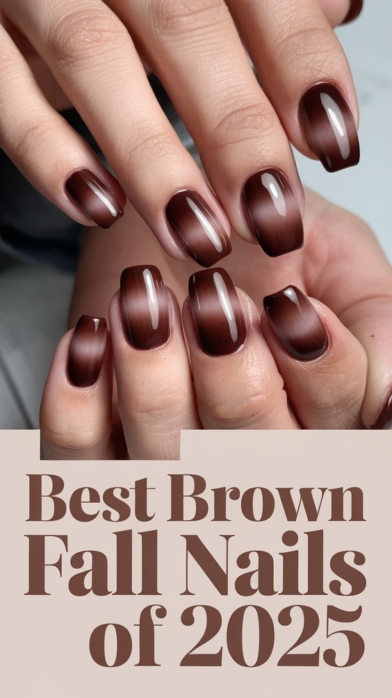 Chic and Cozy Brown Fall Nail Designs to Wear in Autumn 2025