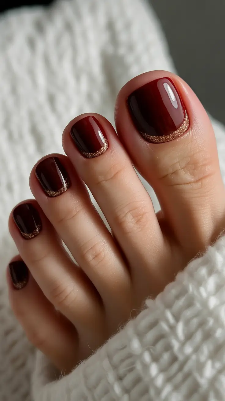 winter-toe-nails-2025-2026-deep-red-french-with-a-sparkle-twist