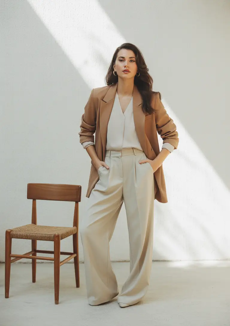 business casual outfits for women 2026 Desert Neutrals for Warm Seasons