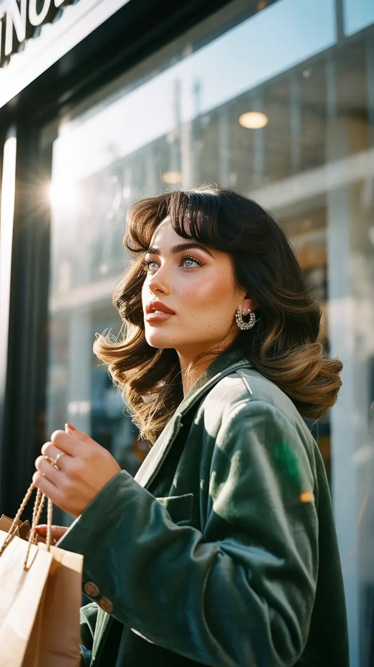 christmas hairstyles ideas 2025 classic medium waves with soft layers