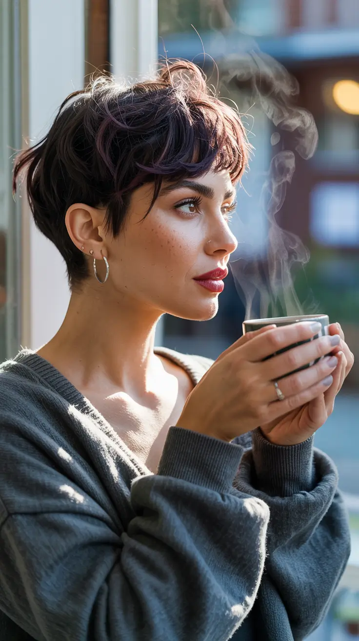 christmas hairstyles ideas 2025 textured pixie with subtle volume