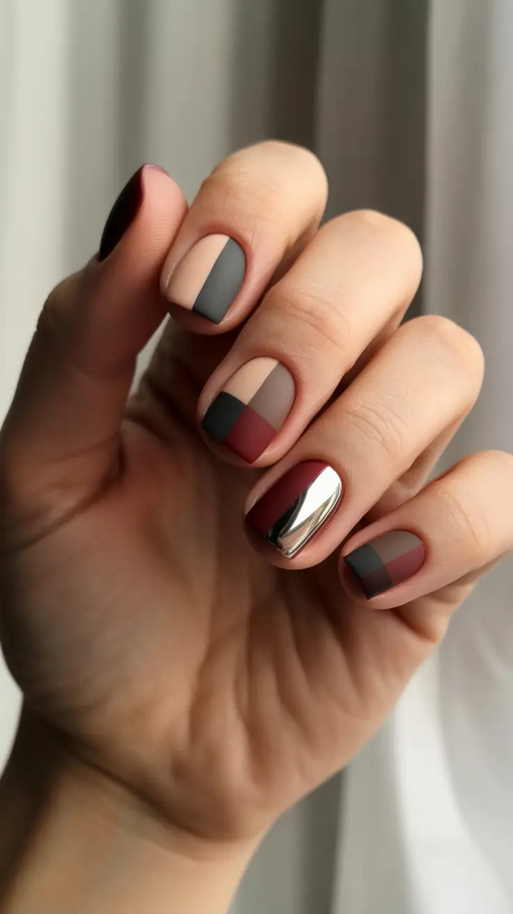 christmas nails 2025 velvet matte neutrals