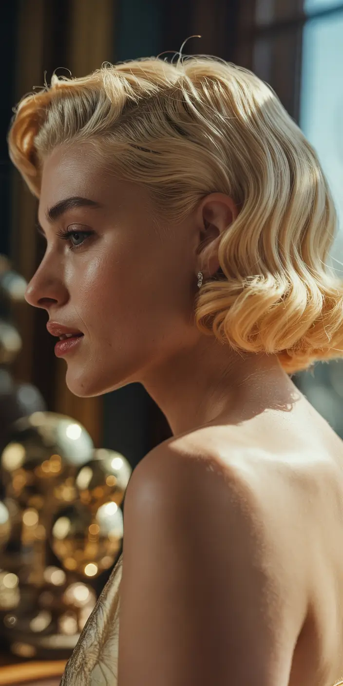 christmas party hairstyles retro hollywood glam