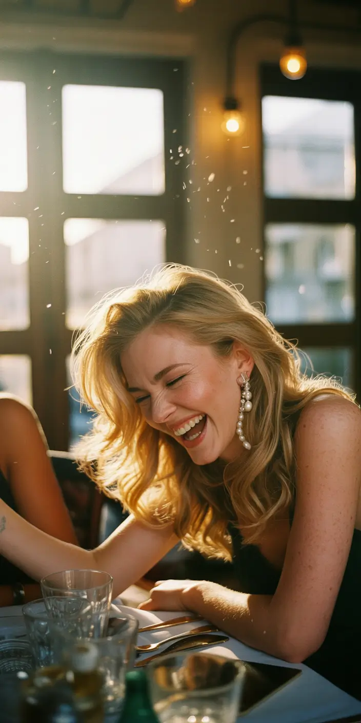 christmas party hairstyles golden hour glamour