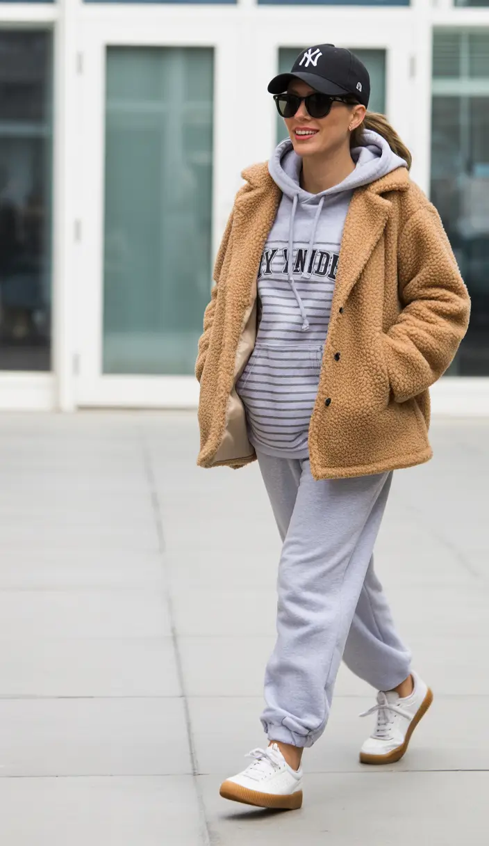 cold weather outfits 2026 Weekend Comfort in Teddy Textures