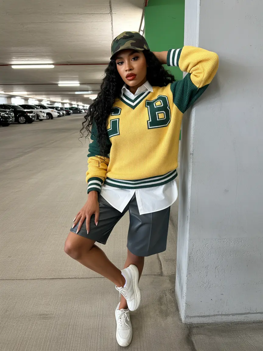 cute outfits 2026 Varsity Chic