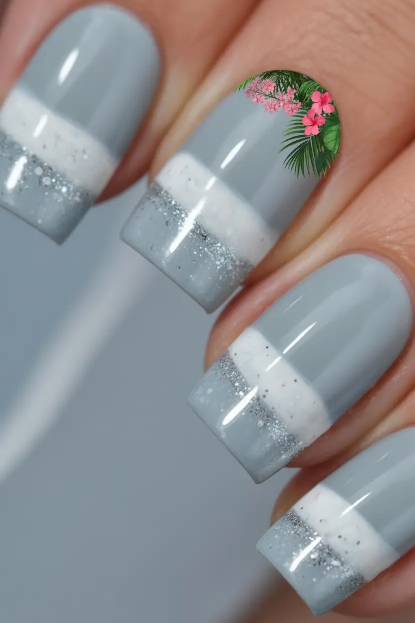 cute winter nails 2025-2026 frost layer french