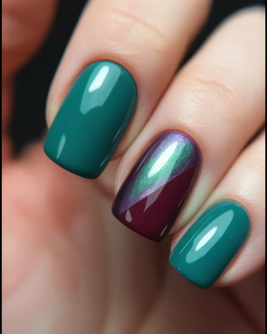 cute winter nails 2025-2026 snowflake tips with a twist