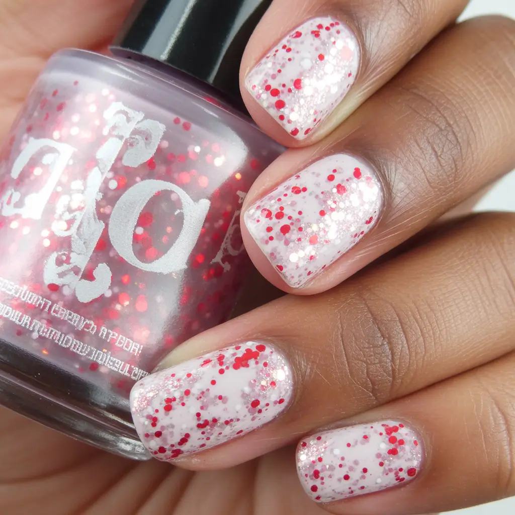 cute winter nails 2025-2026 frosted candy confetti