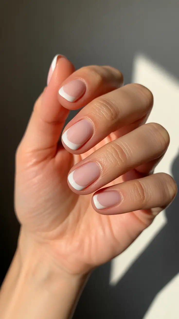 pink winter nails 2025-2026 classic modern french