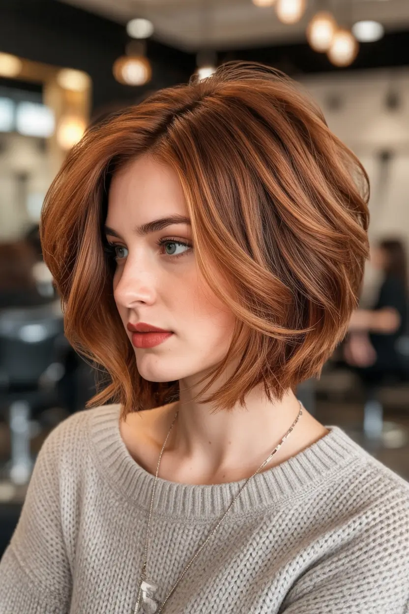 short winter haircuts 2025 - 2026 elegant layered bob