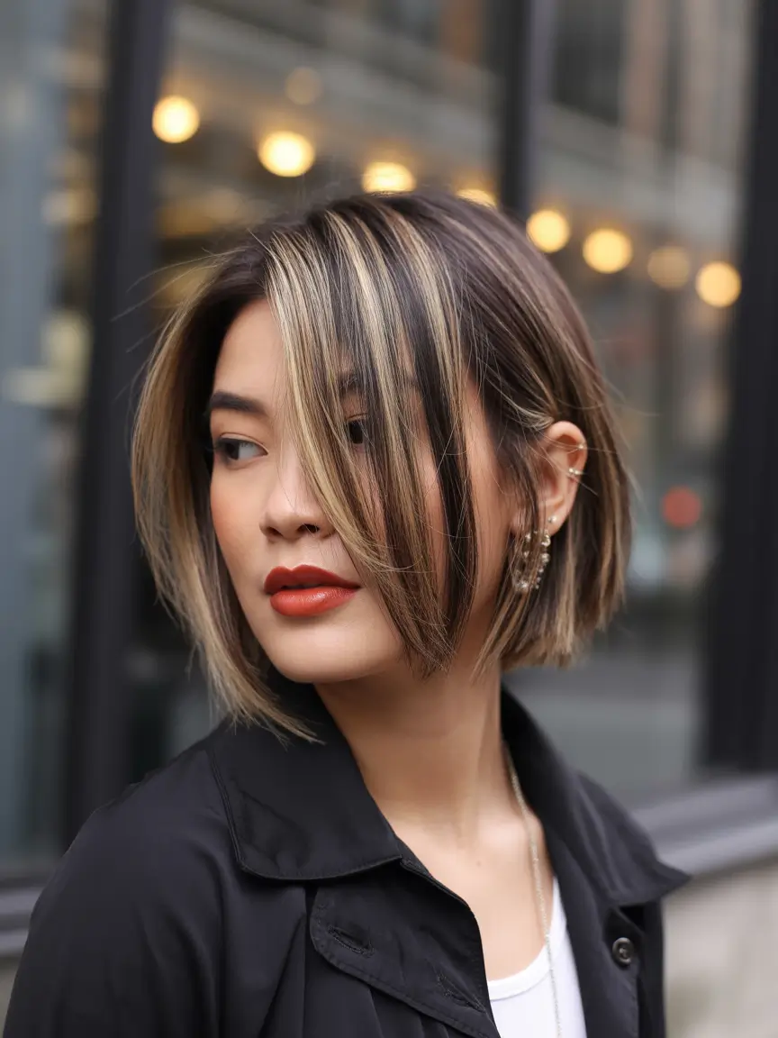 short winter haircuts 2025 - 2026 layered shag bob tousled volume