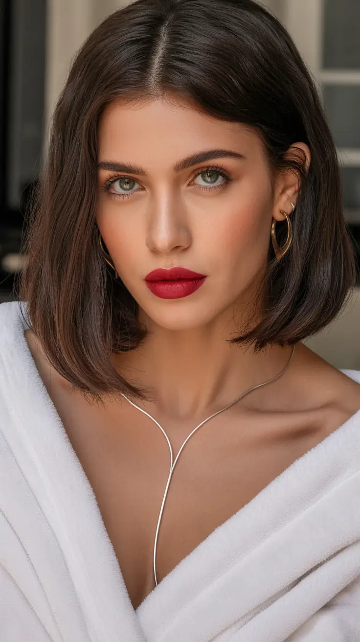 short winter haircuts 2025 - 2026 classic sleek bob