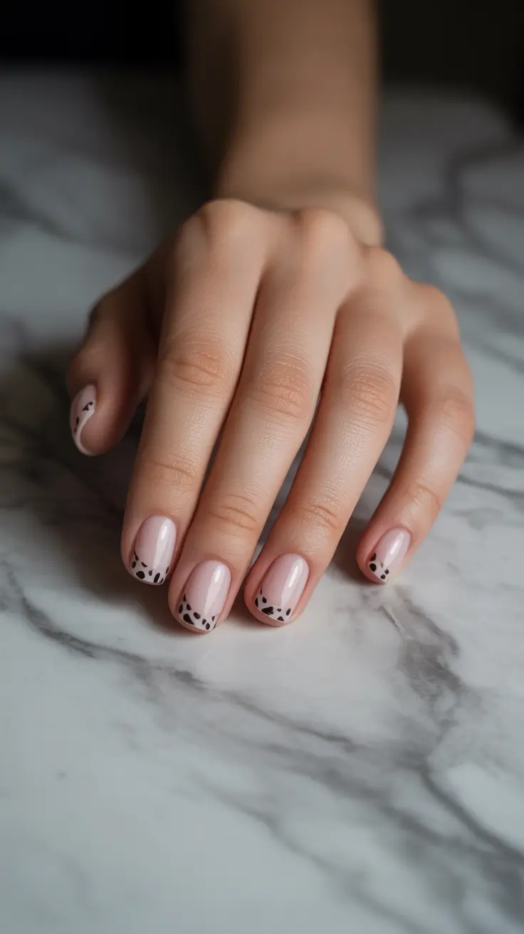 short winter nails 2025-2026 Minimal Wild Accent