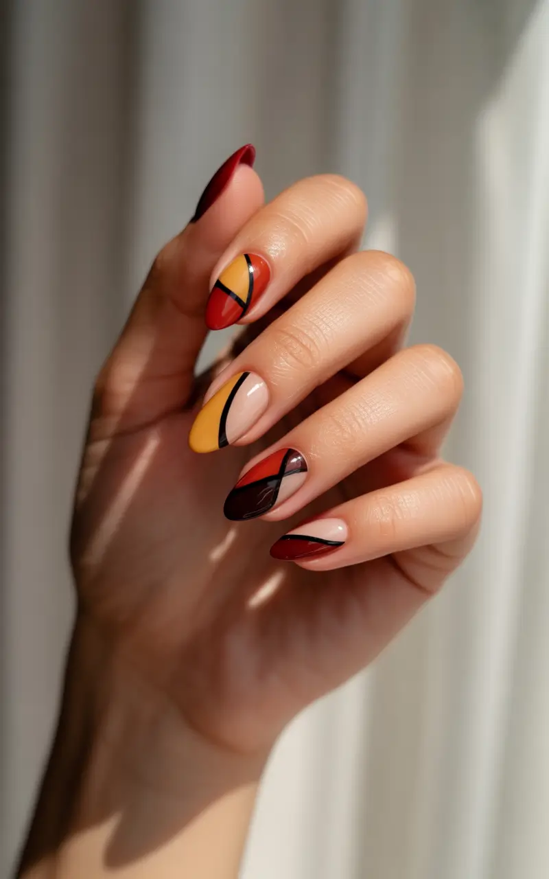 winter-nails-ideas-amber-mosaic-chic
