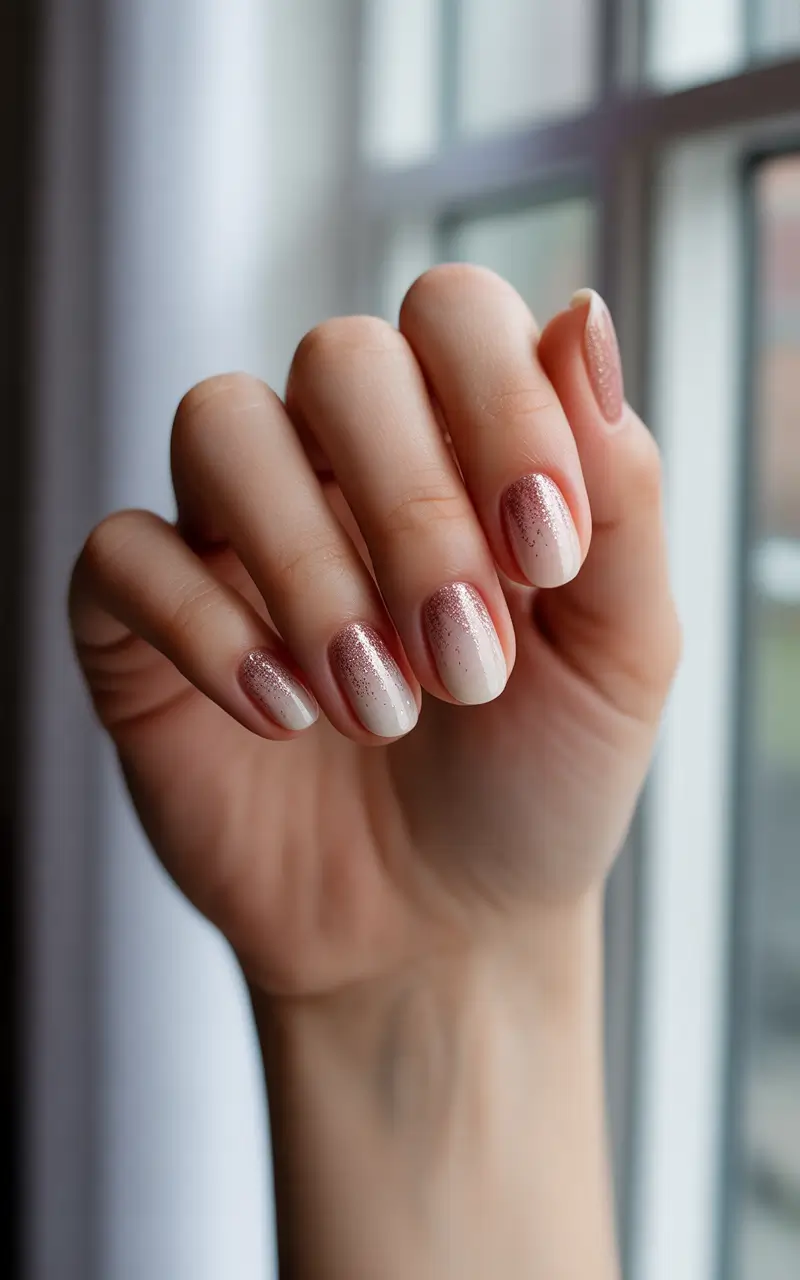 winter-nails-ideas-rose-gold-frost