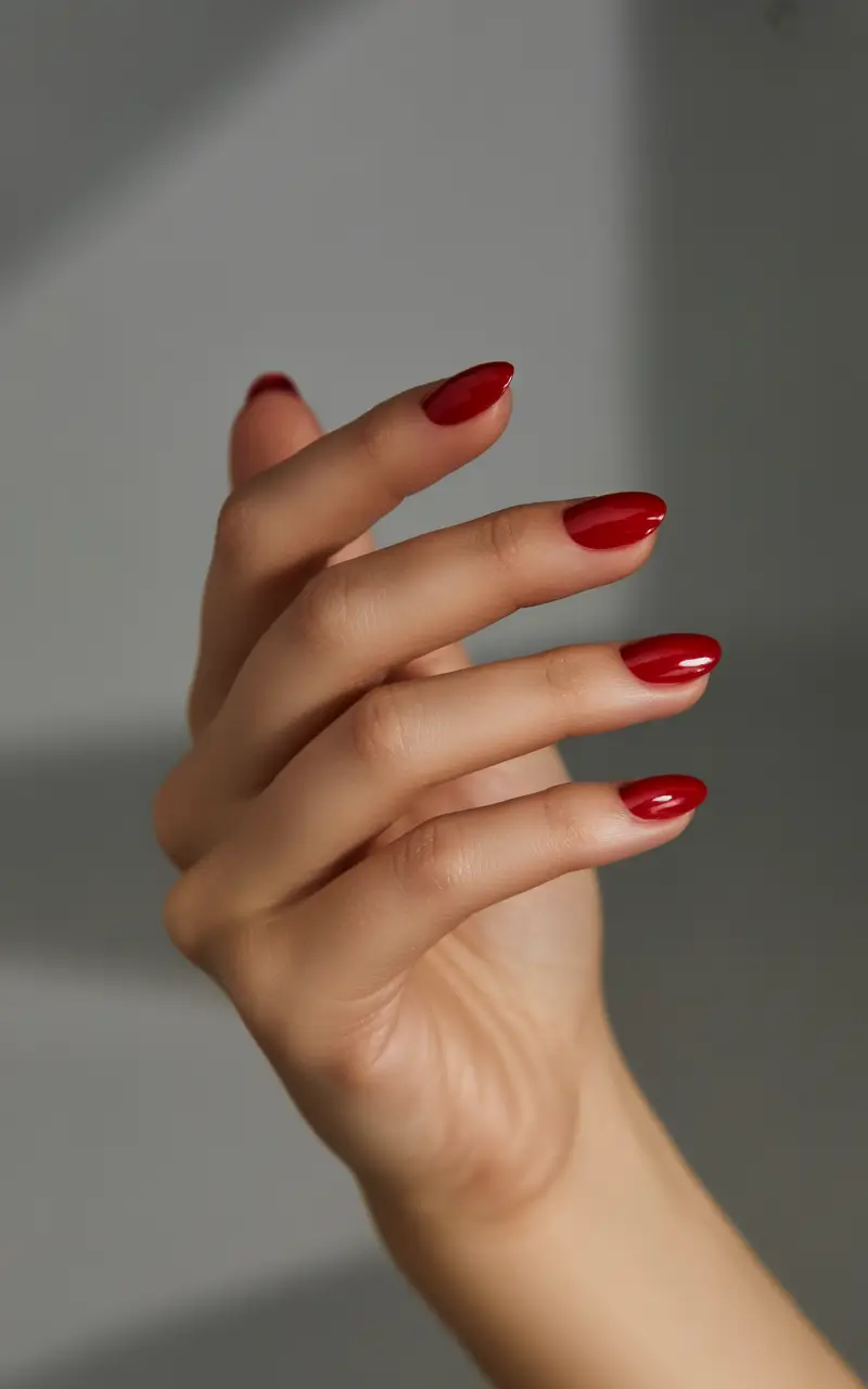 winter-nails-ideas-classic-winter-red