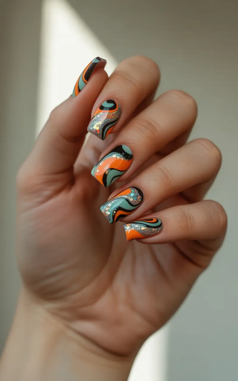 winter-nails-ideas-amber-swirl-energy