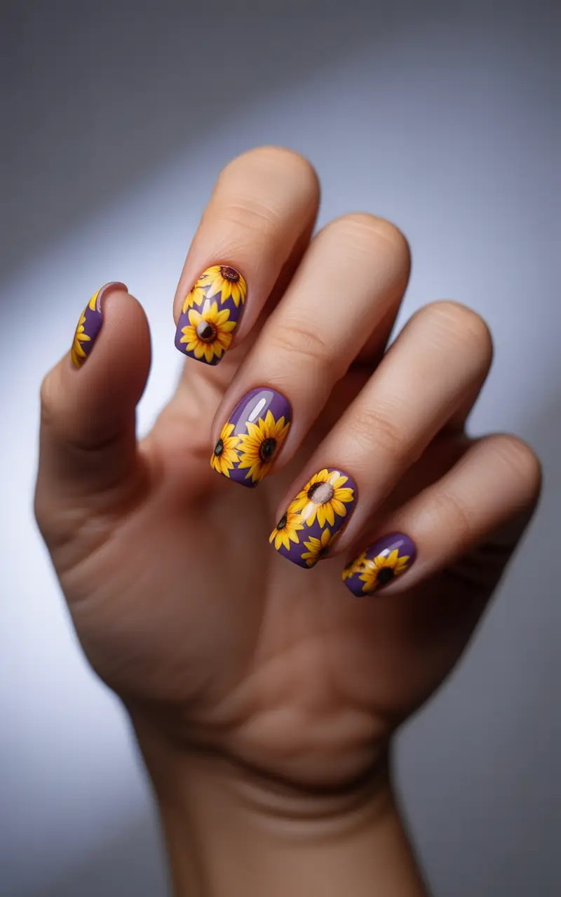 winter-nails-ideas-sunflower-serenity-with-a-winter-twist