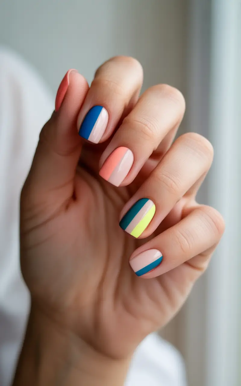 winter-nails-ideas-neon-frost-stripes