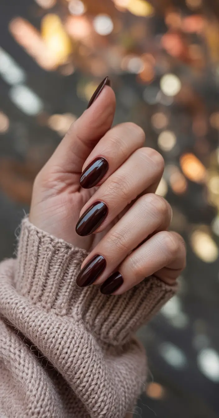 best winter nail colors 2025-2026 deep mahogany mood