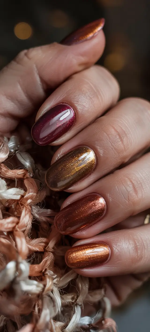 best winter nail colors 2025-2026 cozy metallic gradient