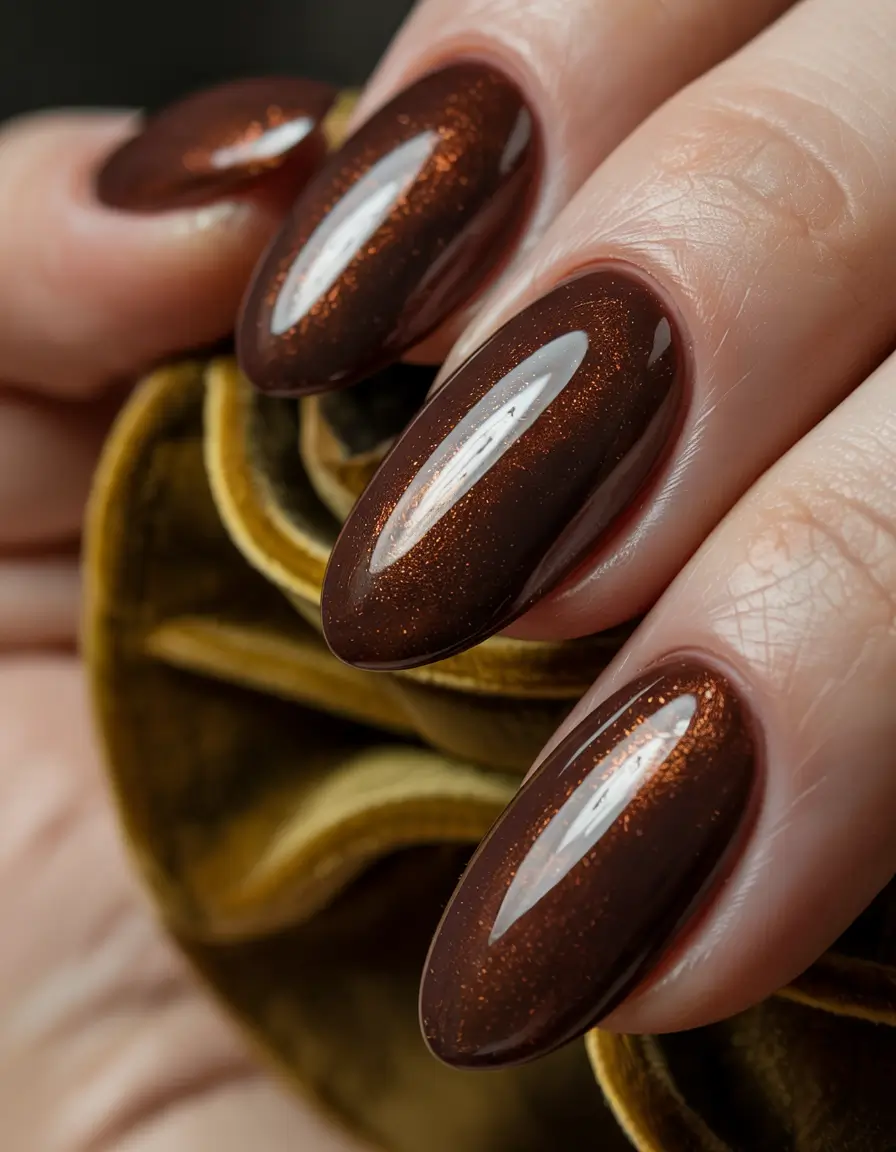dark-winter-nail-colors-molten-chocolate-glow