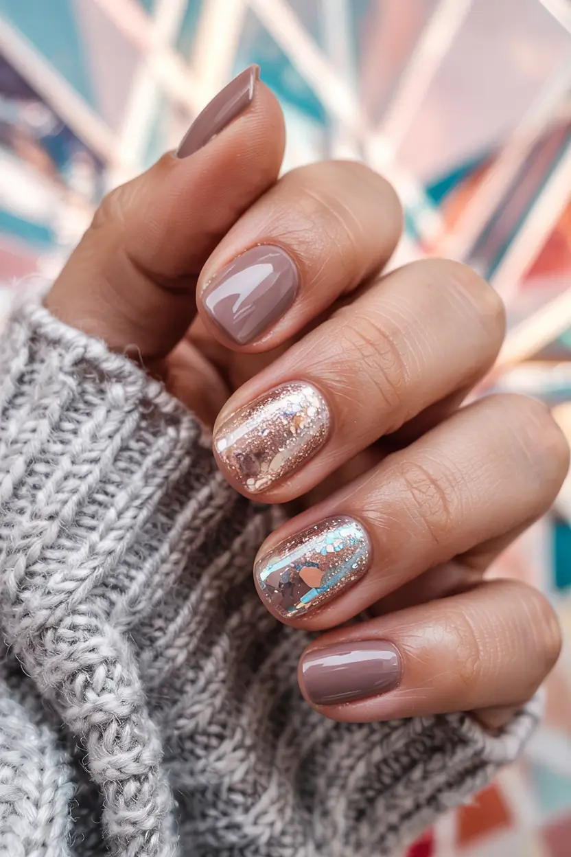 winter nails emerald marble magic