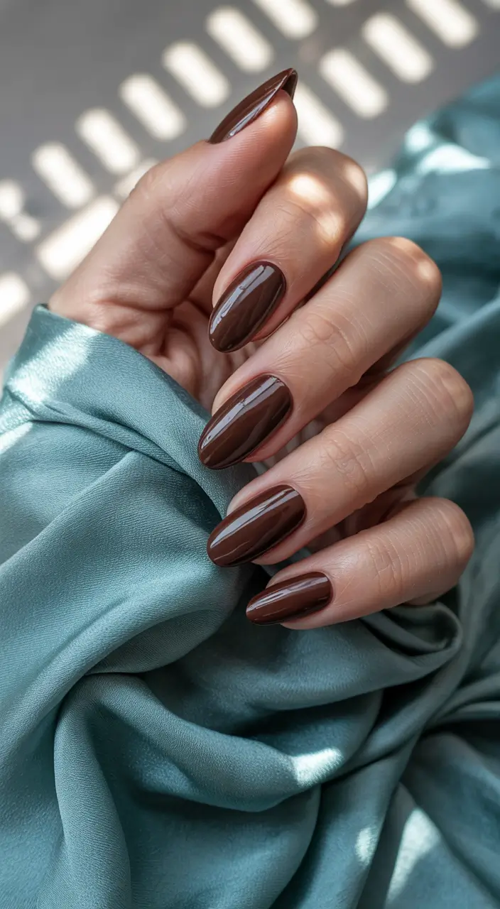 winter nails purple night sky