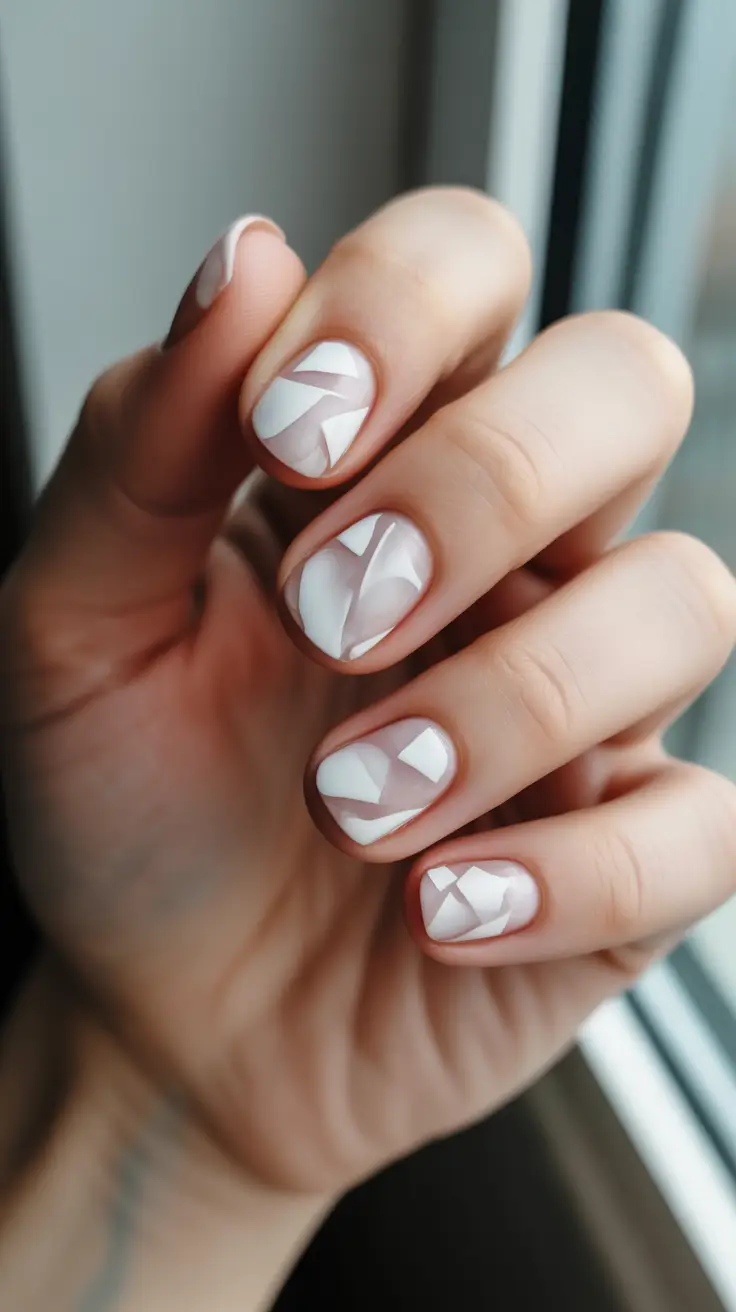 white christmas nails 2025 snow shard symphony