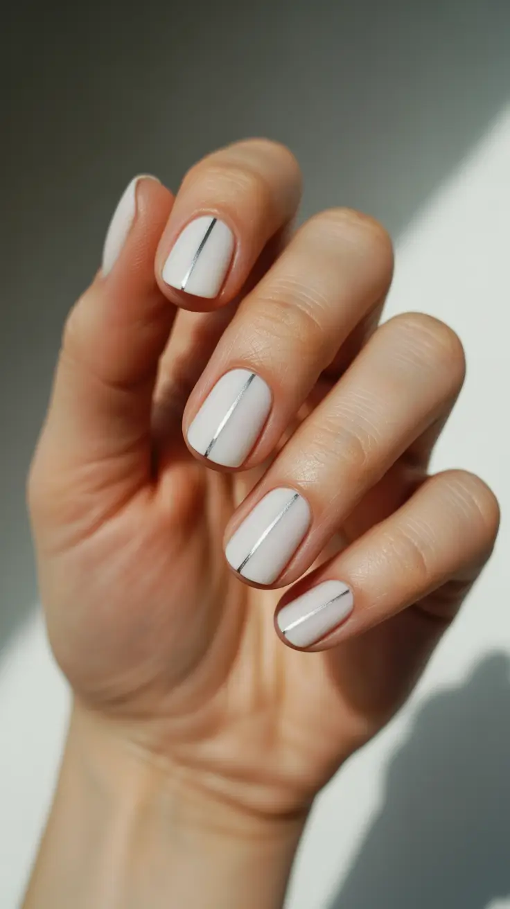 white christmas nails 2025 silver whisper