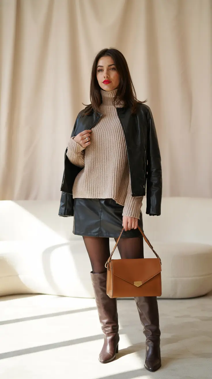 winter going out outfit ideas Effortless Chic With a Bold Twist