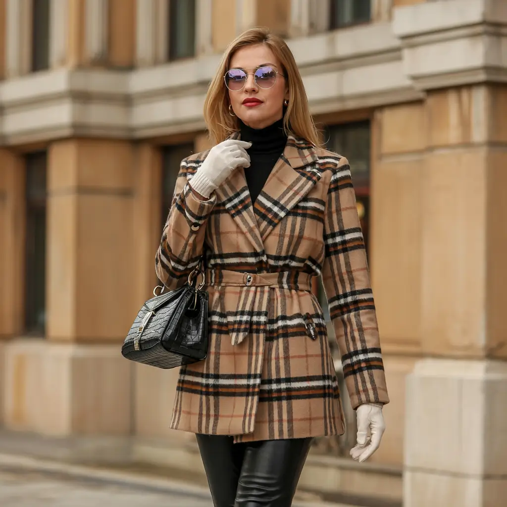 winter birthday outfit Modern Plaid Perfection