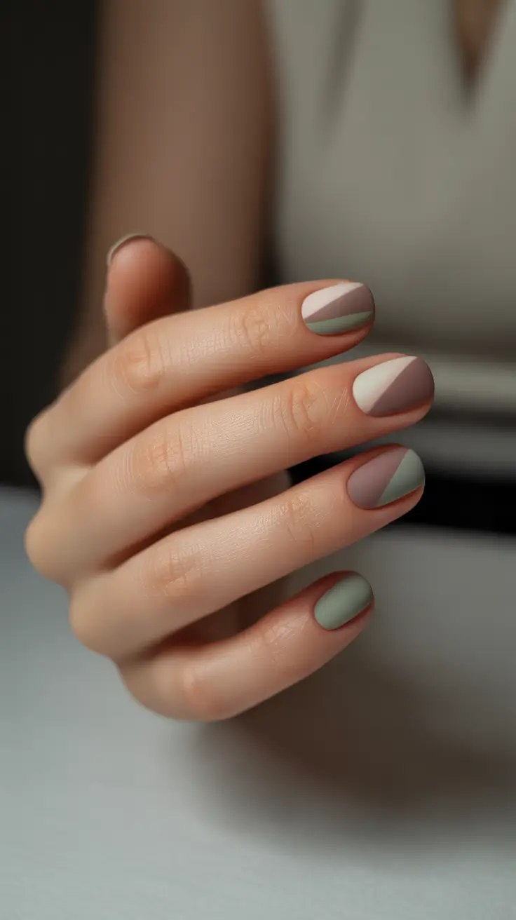 winter color nails 2025-2026 matte earth tones