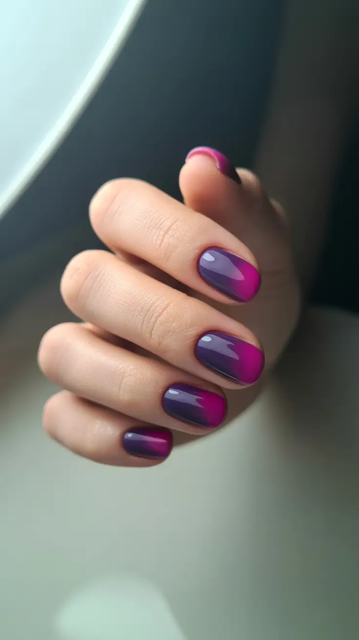 winter color nails 2025-2026 violet twilight fade