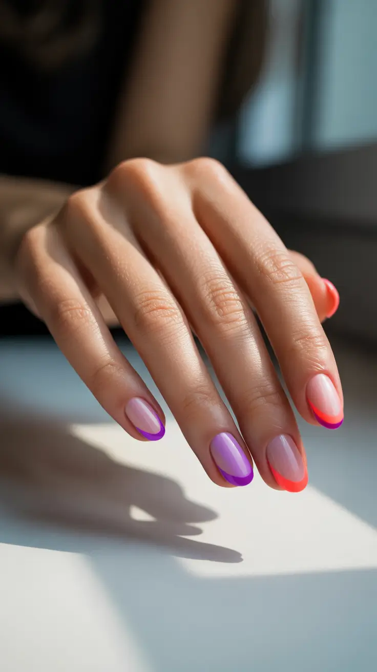 winter color nails 2025-2026 pastel edge pop