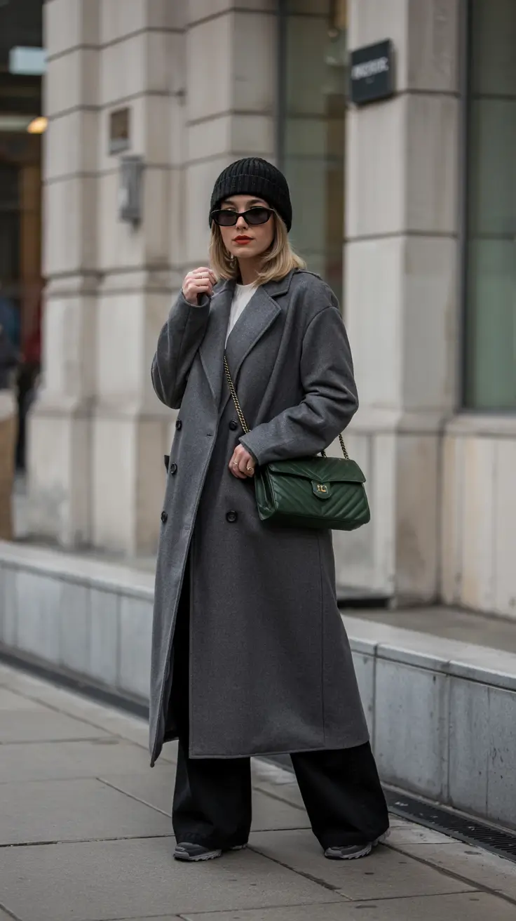 winter fits Monochrome Grey with Modern Edge
