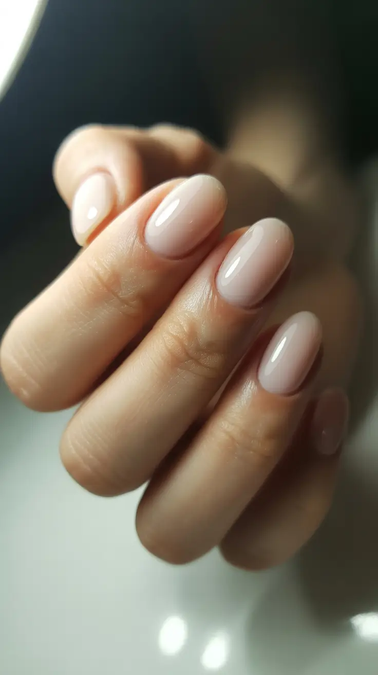 winter gel nails 2025-2026 milky nude perfection