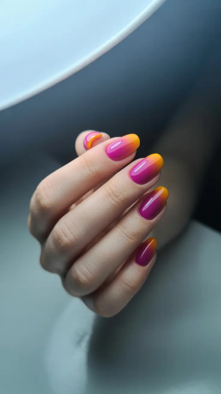 winter gel nails 2025-2026 warm twilight blend