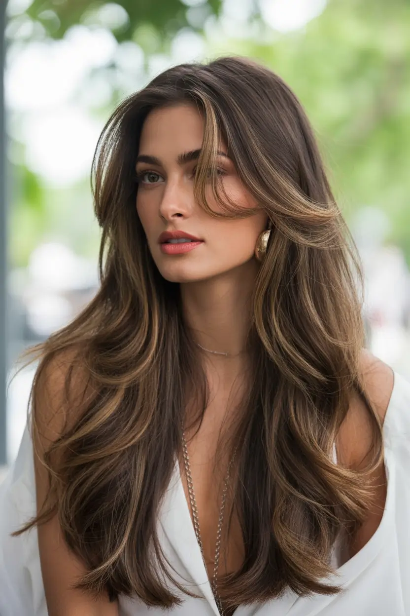 winter haircuts Soft Glam Layers for Long Hair