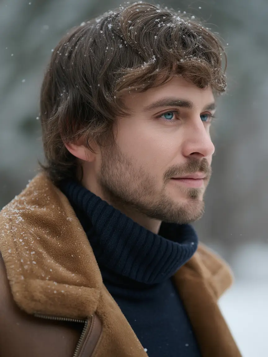 winter haircuts for men Layered Winter Flow