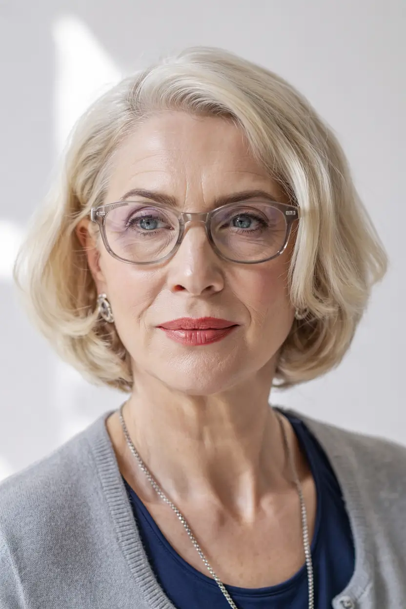 winter haircuts for women over 60 classic rounded bob with soft volume