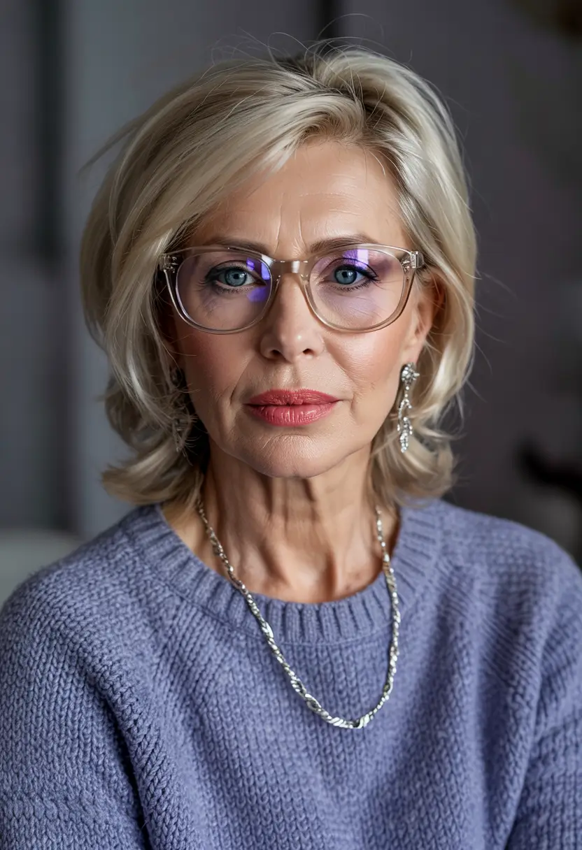 winter haircuts for women over 60 polished layers with a side sweep
