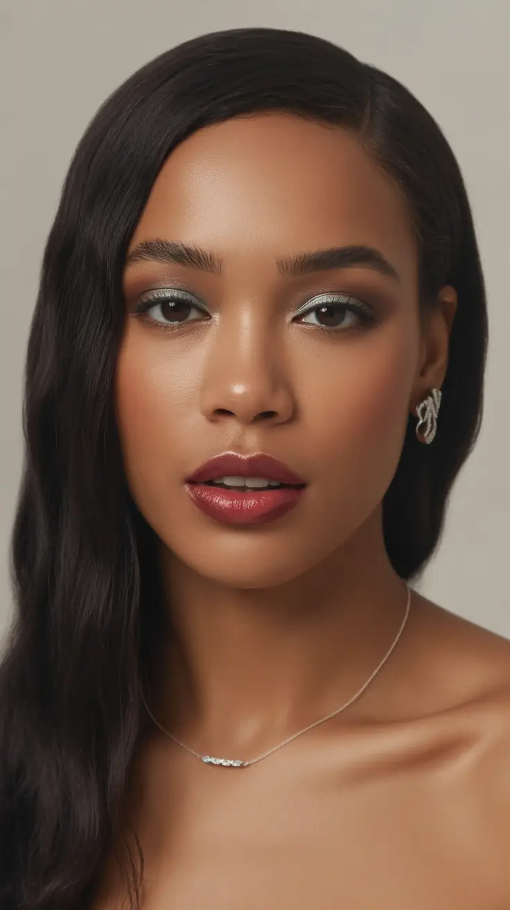 winter hairstyles for black women Glossy, Straight Elegance