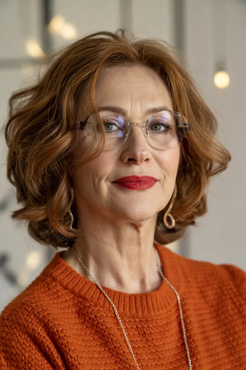 winter hairstyles and color for women over 60 elegant chestnut volume with subtle curl