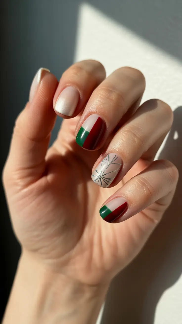 winter nails design and color Winter Bloom Classic Holiday Revival